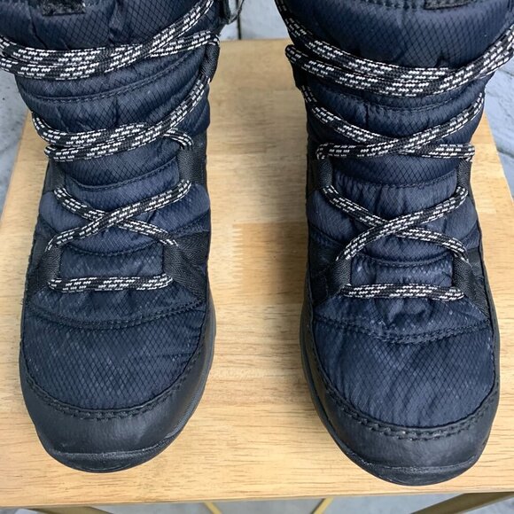 Sorel Whitney Lace Black Tall Faux Fur Trim Boot - Picture 8 of 14